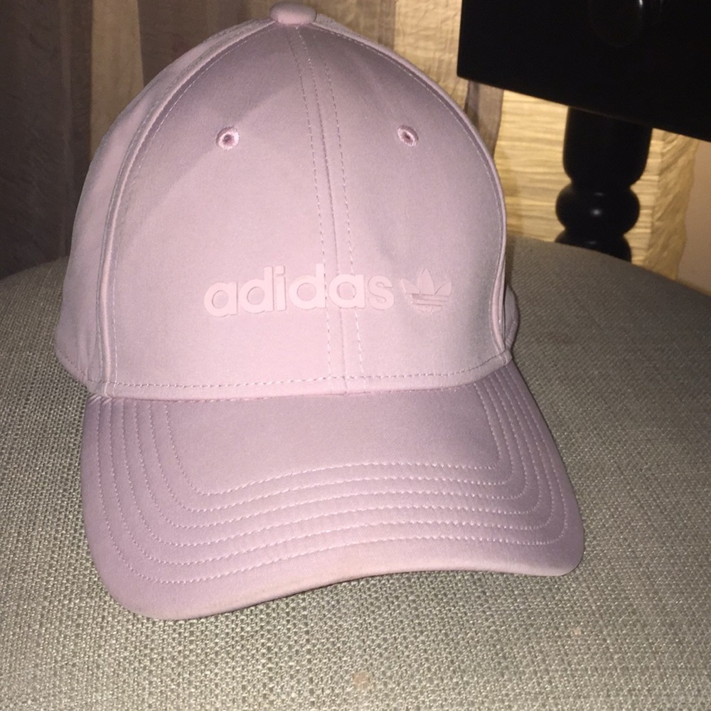 light pink Adidas hat